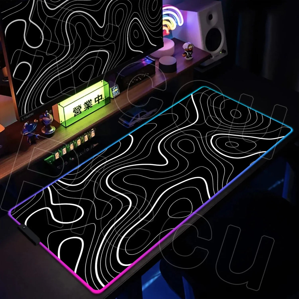 RGB Extended Gaming Mouse Pad, up to 1000 x 500 mm