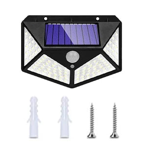 Solar Security Light, 100 LED, IP65 Waterproof