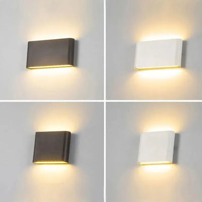Aluminium Up and Down Wall Light, 12W, 90 to 260V
