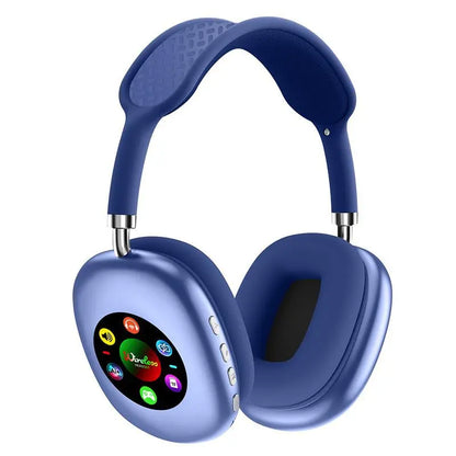 Wireless Headphones with Detachable LCD Touch Screen