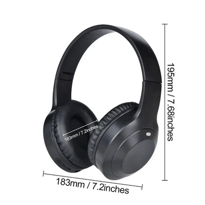 Over-Ear Bluetooth 5.3 Headphones, 12 Hour Battery