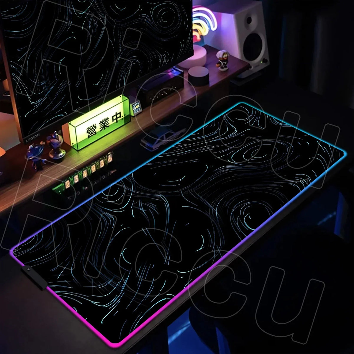 RGB Extended Gaming Mouse Pad, up to 1000 x 500 mm