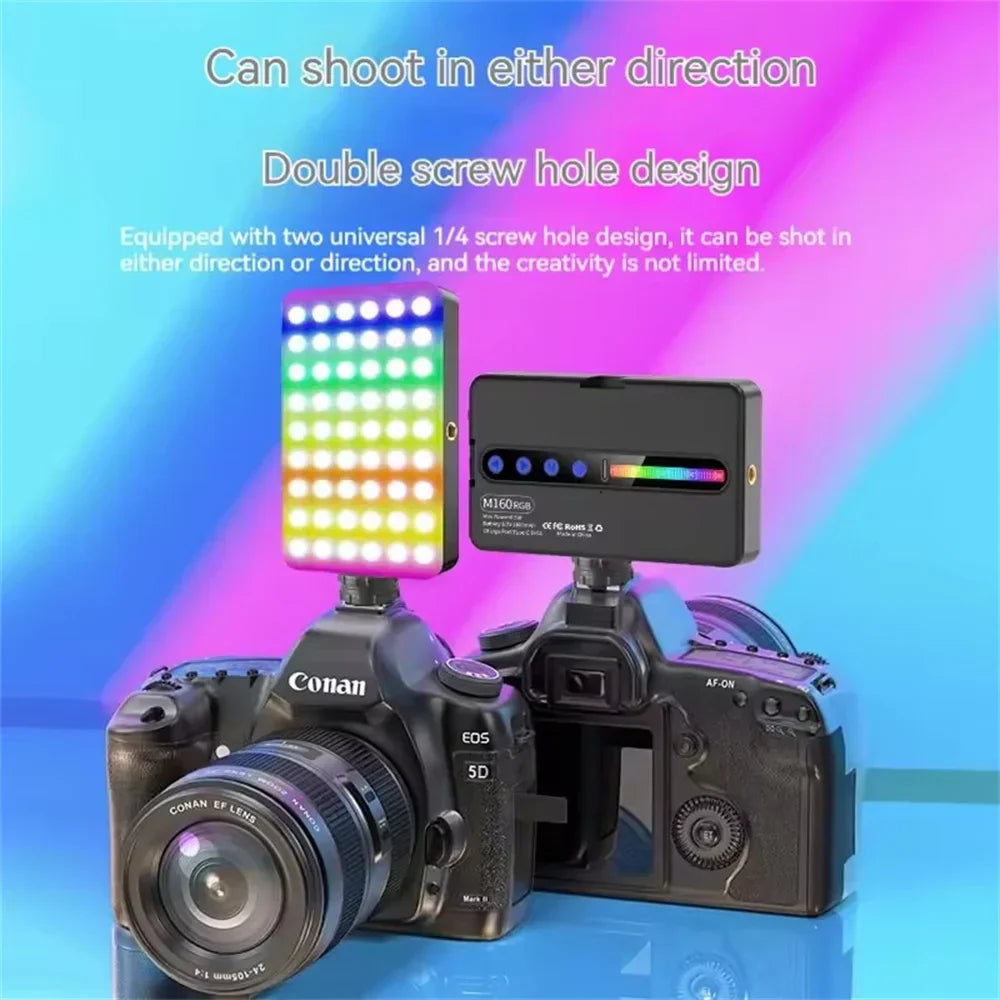 RGB Video Light Kit, 2700K to 6500K, Camera Mountable